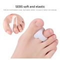 2pcs Big Toe Separator Bone Corrector Straightener Silicone Gel Foot Fingers Protector Bunion Adjuster Feet Massager Care Tool