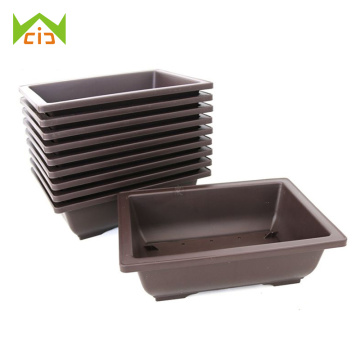 Imitation Plastic Balcony Square Pots Flower Bonsai Bowl Nursery Basin Planter Rectangle Succulent Flowers Pot for Garden Decor