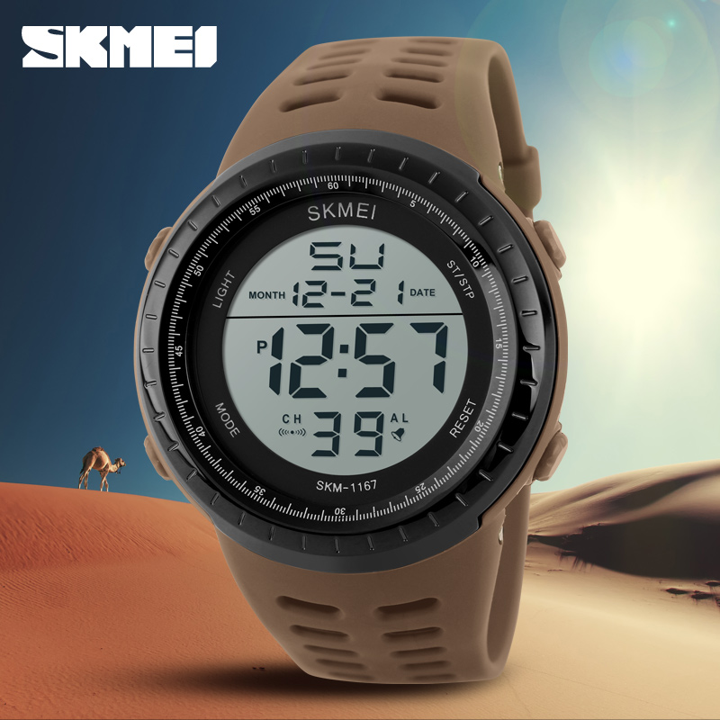 SKMEI Mens Watches Luxury Sport Army Outdoor 50m Waterproof Digital Watch Military Casual Men Wristwatches Relogio Masculino