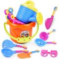 9Pcs Toddler Kids Children Outdoor Garden Sand Beach Bucket Shovel Rake Water Bath Toys Set