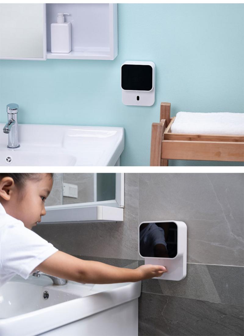 Household Smart Soap Dispenser New Wall-mounted LED Screen Hand Washing Automatic Infrared Induction Foam Soap Dispenser