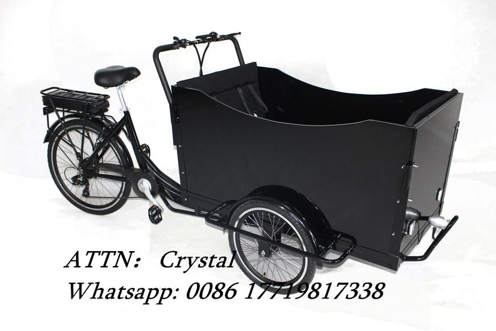 Electrical tricycle 3 wheel electric cargo bike, pedal electric cargo bike /cargo tricycle