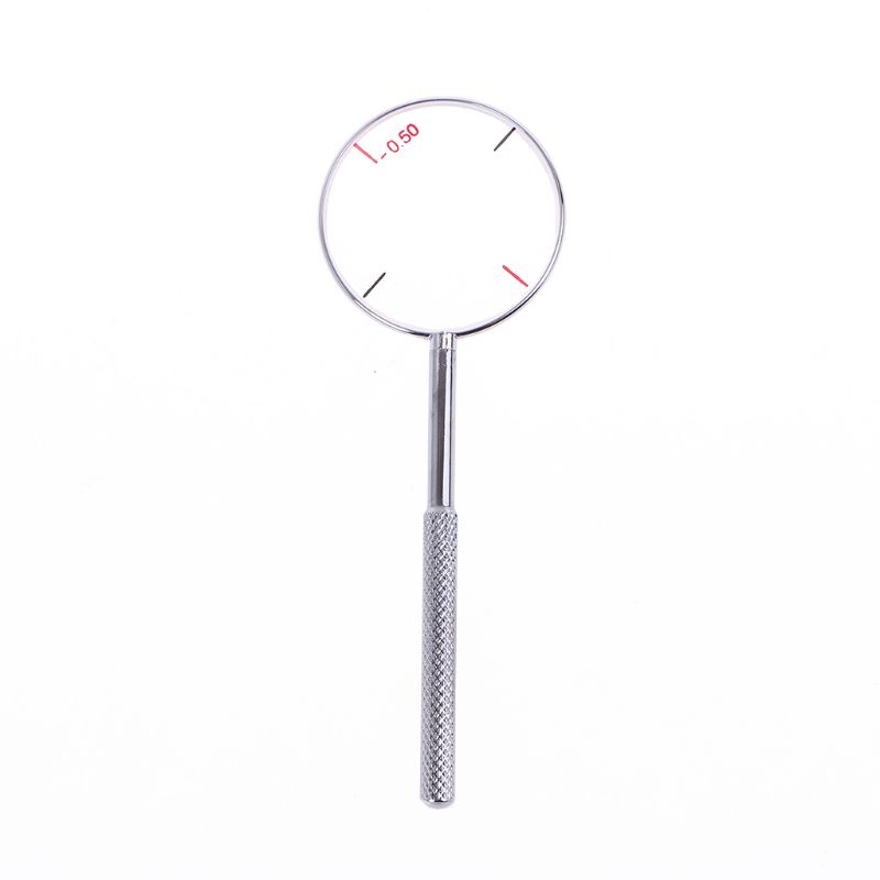 Round Optical Cross Cylinder Lens Tool Optical Instruments Ophthalmic Lens Diopters Optometry Accessories 0.25 / 0.50