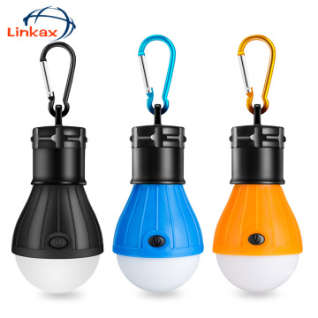 Portable Handy LED Bulb Light 3 Mode Hook Tent Lamp Outdoor Soft Emergency Tent Light Energy Saving For Camping Hunting Lighting