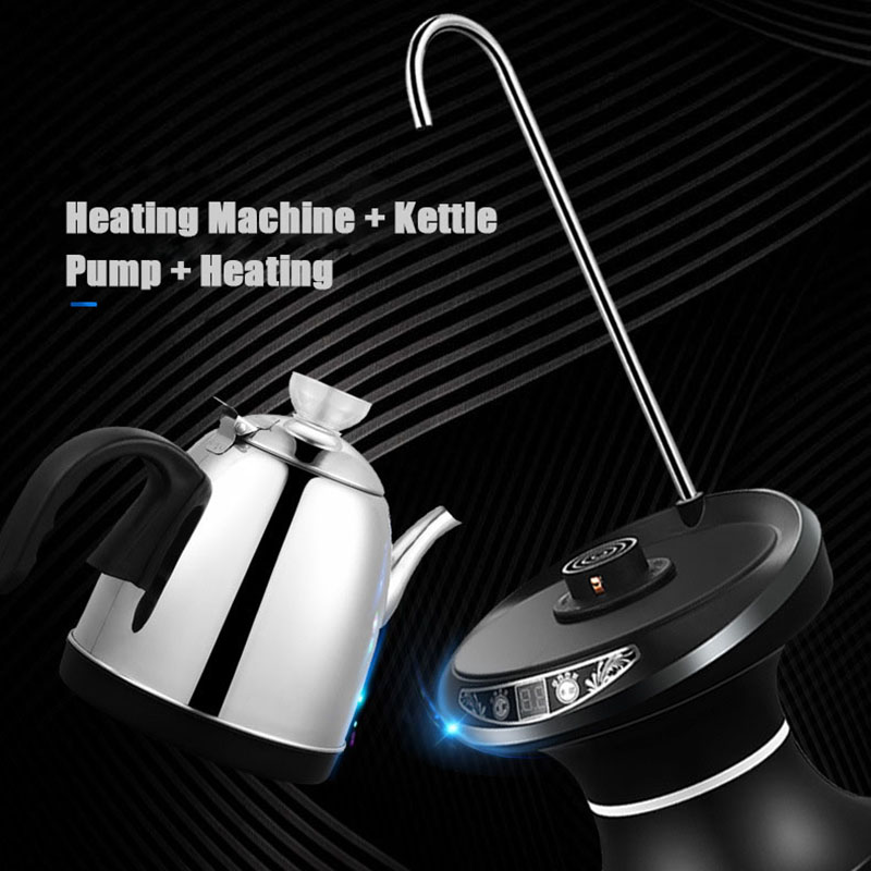 220V Heating Water Dispenser Heating Electric Water Pump Bottled Drinking Automatic Water Dispenser Tap Faucet With Kettle
