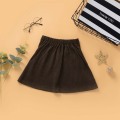Infant Baby Girl's Fashionable Skirt, Brocade Polyester Material Mid Waist with Pockets and Buttons for Autumn and Winter
