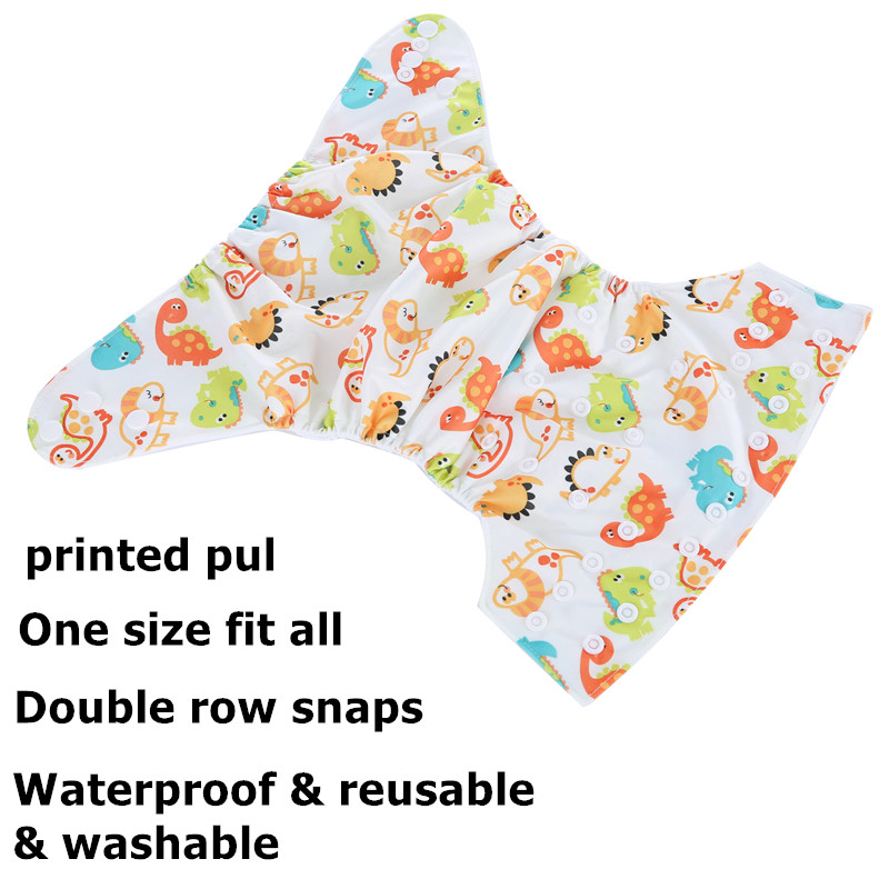 [simfamily]Baby Diaper set Reusable Washable Cloth Diaper Cover Adjustable Eco-friendly Nappy 3-15kg baby