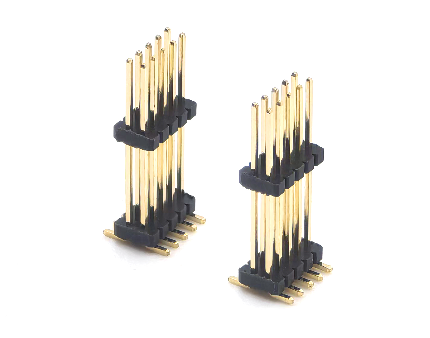 1.27mm Pitch Pin Header Connector Dual Row SMT SQ0.4mm