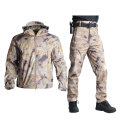 Tactical Jacket Men Soft Shell Jackets Army Waterproof Camo Hunting Clothes Suit Camouflage Shark Skin Military Coats+Pants
