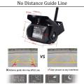 Podofo 7" HD 12V 24V Wireless TFT LCD Vehicle Backup Rear View Camera Monitor Car Charger For Trucks Bus RV Trailer Excavator