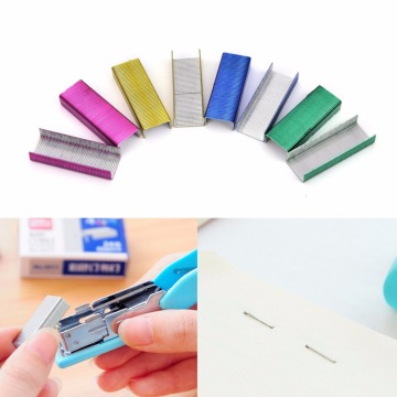 Colorful Stapler Book Staples Stitching Needle 1.2 cm Book Staples 800Pcs/box Office Supplies