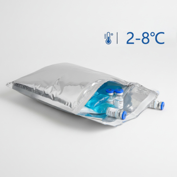 48-Hour Medicine Shipping Pouch Shock Resistant Thermal Insulation Aluminum Foil Bag for Cold Chain Packaging