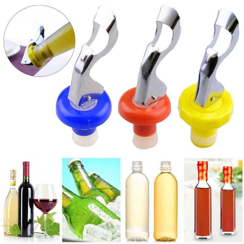 Silicone Wine Bottle Stopper Beer Beverage Leak-proof Cap Vacuum Sealing Machine Bar Accessories Home Bar Kitchen Tools