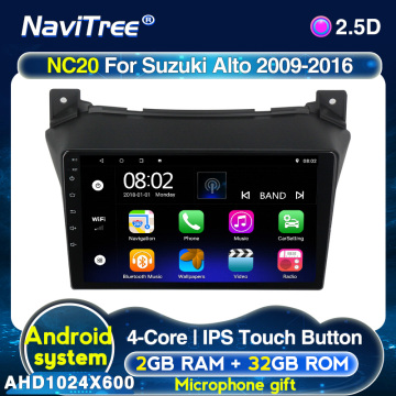 Android 2G+32G For Suzuki alto 2009 2010 2011 2012 2013 2014 2015 2016 Multimedia Stereo Car DVD Player Navigation GPS Radio