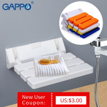 GAPPO Wall Mounted Bathroom Shower Seats folding hospital Waiting Stools home Entrance seat Stool Cadeira Toilet Folding Chair