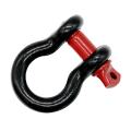 Trailer Hook D-Rings Bow Shackle Red Black