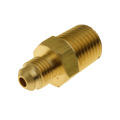 3pcs 1/8" 1/4" 3/16" 5/16" 3/8" Tube OD x 1/8" 1/4" 3/8" NPT Brass SAE Flare Fitting Male Connector nipple adapter 45 deg Flare