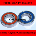 7002AC/C 2RZ angular contact ball bearing 7002 2RS double seal for CNC router P5 ABEC5