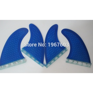 4pcs/lot Future Surf fin Glassfiber honeycomb G5 GX surfing fins quad set (2 piece G5 side fin, 2 piece GX center fin)