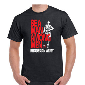 Japanese Anime Summer Costumes Rhodesian Army T-Shirt - Be A Man Among Men - Rhodesia