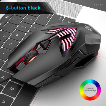 Q1 Gaming Mouse Usb 6 Button Macro Definition Metal Mouse Desktop Notebook Mouse Laptop Notebook Office Competitive Gaming Mouse