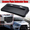 License Plate Bracket Black Car Front Bumper License Plate Frame Holder Relocator Base For Mitsubishi Lancer GTS EVO X 2008-2018