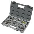 NEW 40pcs Tap Die Set Hand Thread Plug Taps Handle Alloy Steel Inch Threading Tool with Case