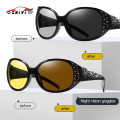 ZHIYI Brand Polarized Night Vision Glasses HD Anti-headlight Car Driving Glasses Vintage Photochromic Sunglasses For Women UV400