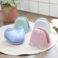 Non Stick Anti-slip Heat Holder Cooking Baking Oven Mitts Cute Gloves Heat Resistant Insulation Finger Protector Kitchen Tools