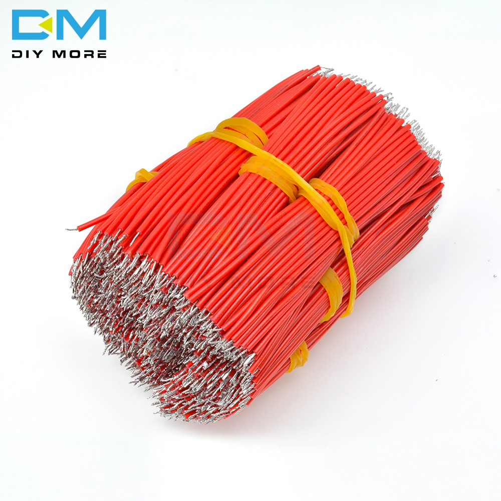 100PCS 24AWG 8CM Tin-Plated Breadboard PCB Solder Cable Fly Jumper Wire Cable Tin Conductor Wires 1007-24AWG Electrical Cable