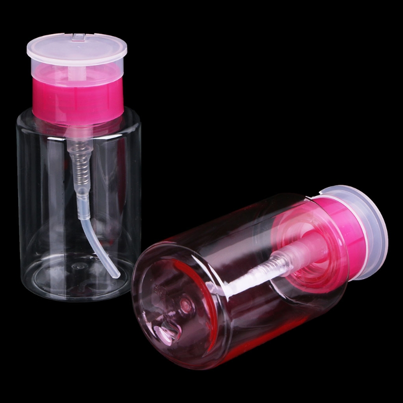 Nail Art Equipment 160ml Empty Pump Dispenser Liquid Gel Polish Remover Clean Bottle For Nail Art