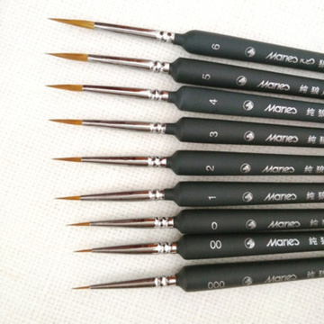 Professional Paint Brush Wolf Fine Painting Pen Nylon Hair Brush Sets Detail Painting Drawing Line Pen Brush Art Paint Supplies