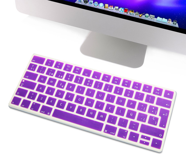 Spanish Keyboard Cover Silicone EU Euro ESP For New iMac Magic Magic 2 Bluetooth Keyboard PC Computer Skin Protector