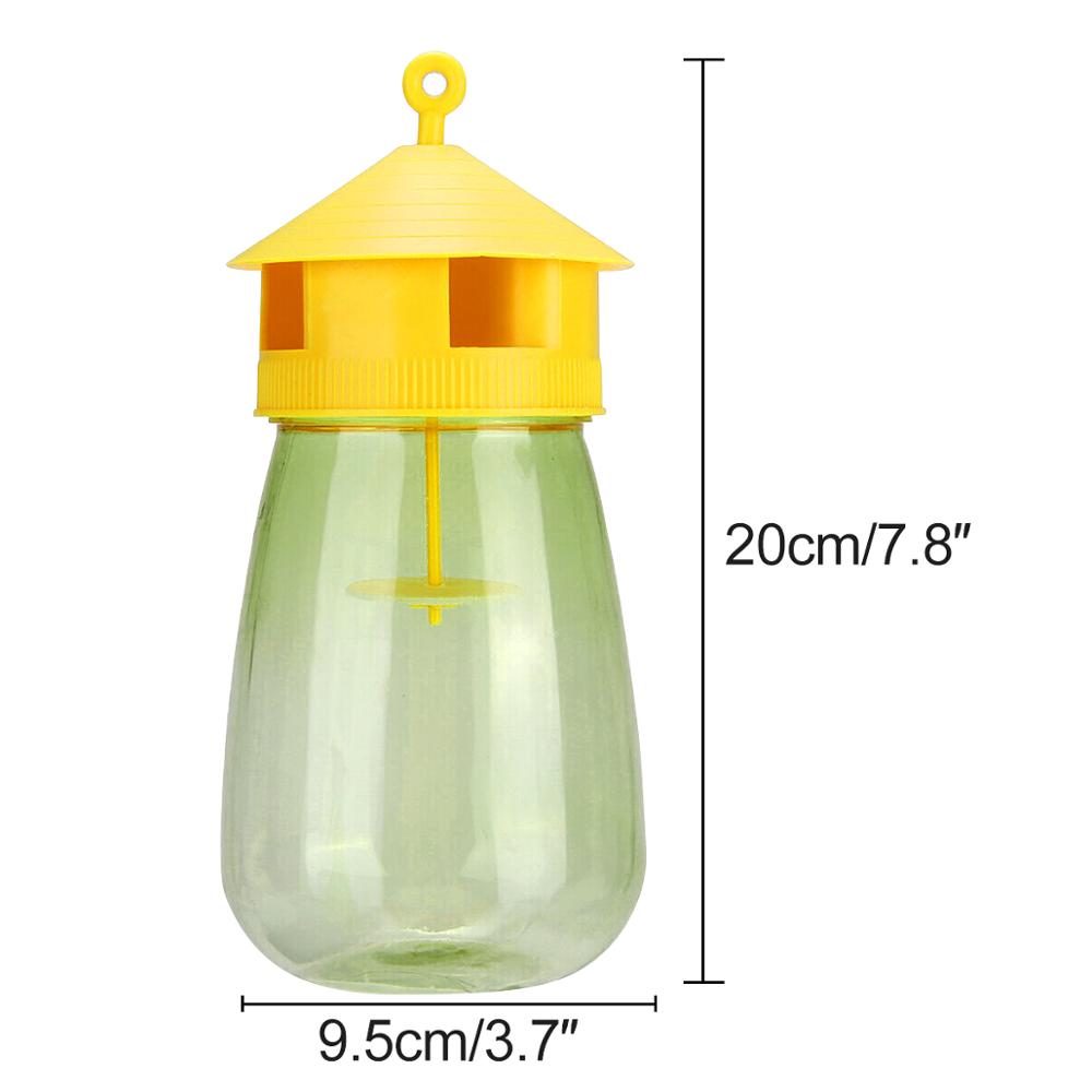 Wasp Trap Fruit Fly Flies Insect Fly Catcher Reusable Hanging Honey-Trap Catcher No-Poison Trap Bottle Fly Killer Fly Trap