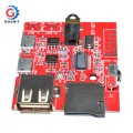 Car Bluetooth 4.1 MP3 WAV Decoding Board 3W Speaker Amplifier Audio Receiver Module Support USB/TF/U-DISK/IR Remote Control