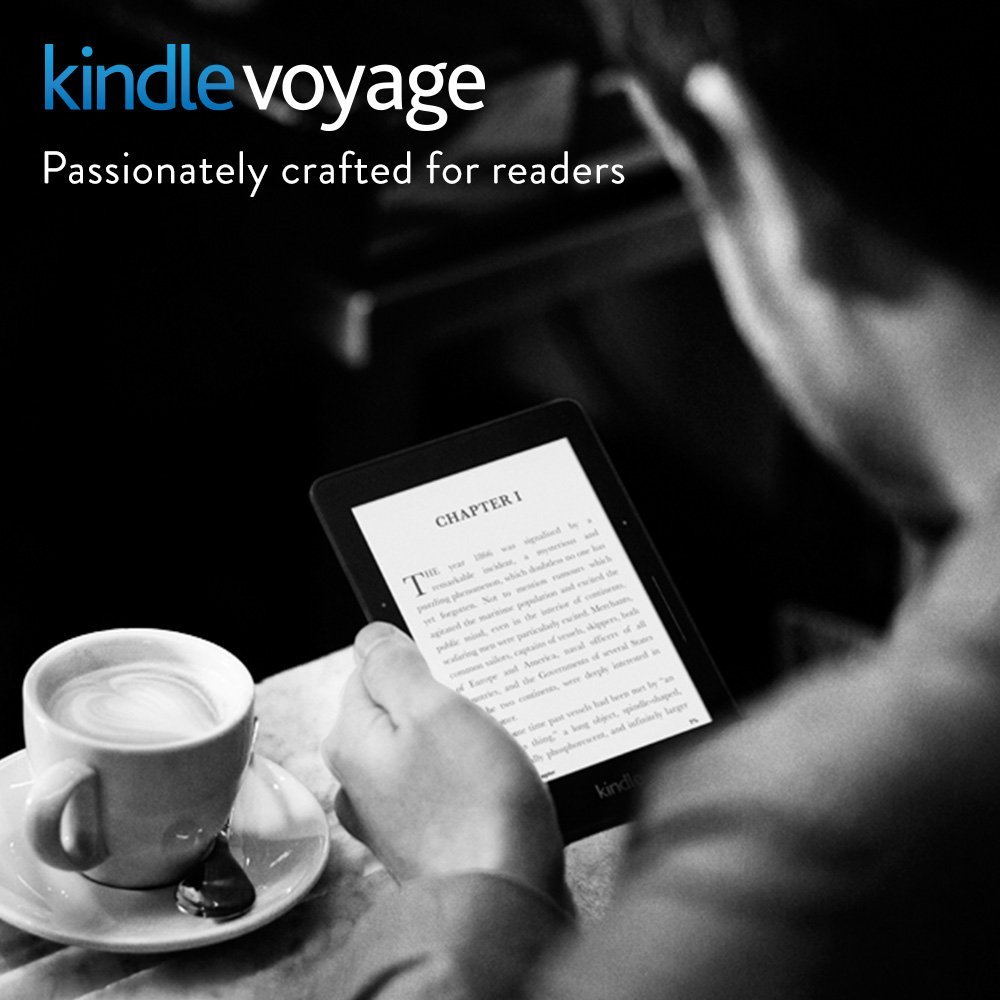 Kindle Voyage 6" e-Book Readers High-Resolution Display (300 ppi) with Adaptive Built-in Light PagePress Sensors WiFi