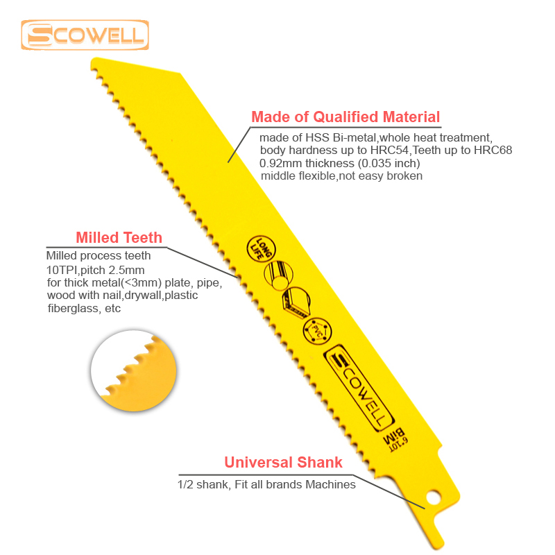30% Off 32PCS SCOWELL Saw Blades for Wood Metal Cutting Saw Blades Reciprocating Saw Blade Set Power Tool Accessories Sabre Saw