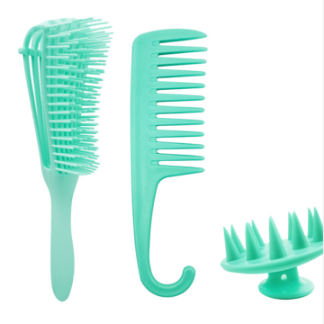 3pcs/set Detangling Brush Hair Detangler Eight-claw Comb Hairbrush Salon Tool For Curly Hair Brushes Hairdressing 3Colors