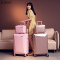 KLQDZMS 20``22``24``26Inch ABS Retro Spinner Rolling Luggage Cabin Rolling Suitcase Set PC Innovative Business Travel Bag