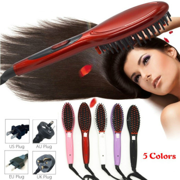 Hair Brush Fast Hair Straightener Comb hair Electric Brush Comb Irons Auto Straight Hair Comb Brush Electric Comb Anion