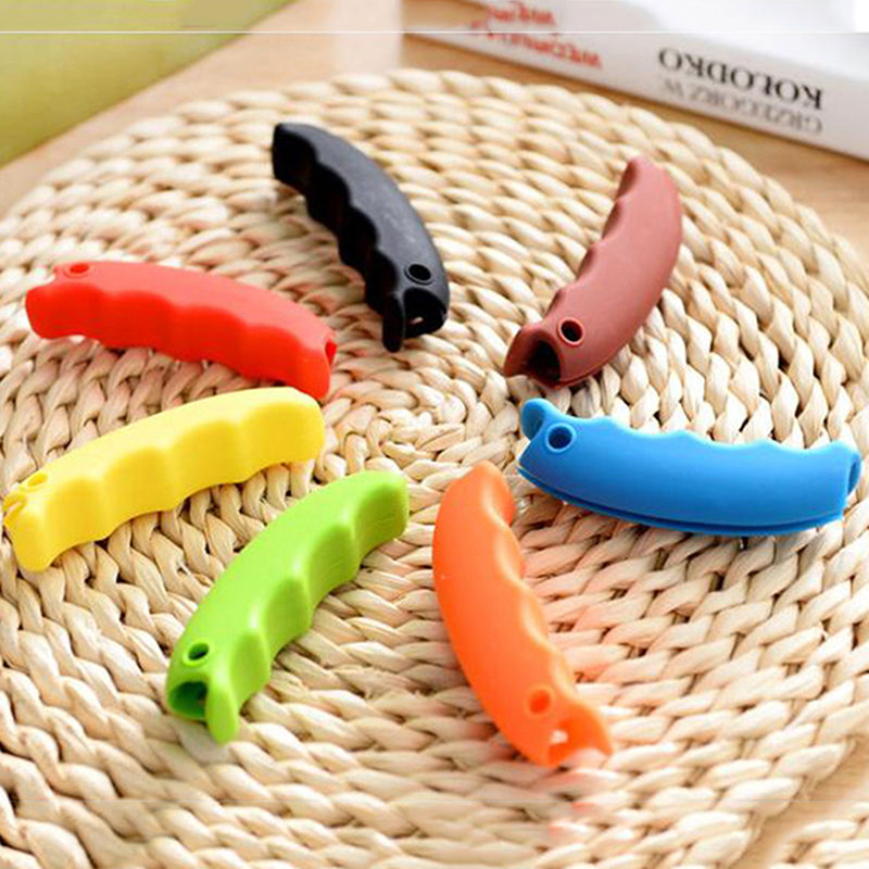 1 PC Portable Bag Carrying Handle Tools Silicone Knob Relaxed Carry Shopping Handle Bag Clips Handler Convenient Kitchen Tools