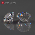 GIGAJEWE E Colour 0.5-3.0ct VVS Round Excellent Cut Moissanite Loose Diamond Test Passed Gemstone DIY Jewelry Making