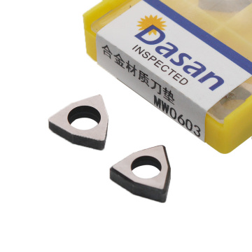 10pcs Carbide Shim Pad MW0603 adapter Carbide blade gasket CNC lathe accessories knife tool