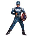 Boys Captain America Movie 2 Classic Muscle Child Halloween Costume Avenger Superhero kids Cosplay