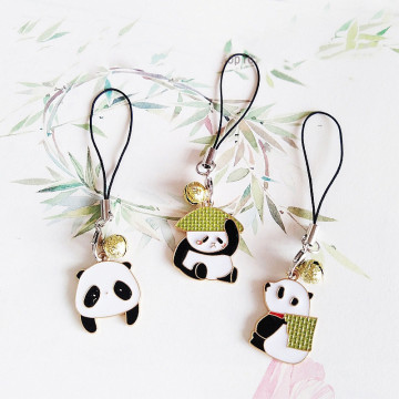 Cute Panda Decor Strap Lanyards for IPhone/Samsung Kawaii Keys Mobile Phone Strap Hanging Rope Smartphone Charm