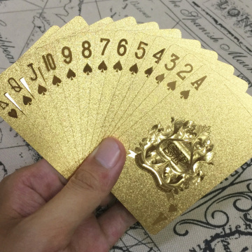 Gold foil Poker Cards Creative Gold Collective Playing Cards Board Game Party Entertainment Waterproof