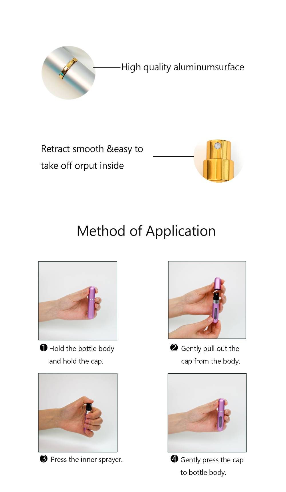 Aluminum Perfume Bottle