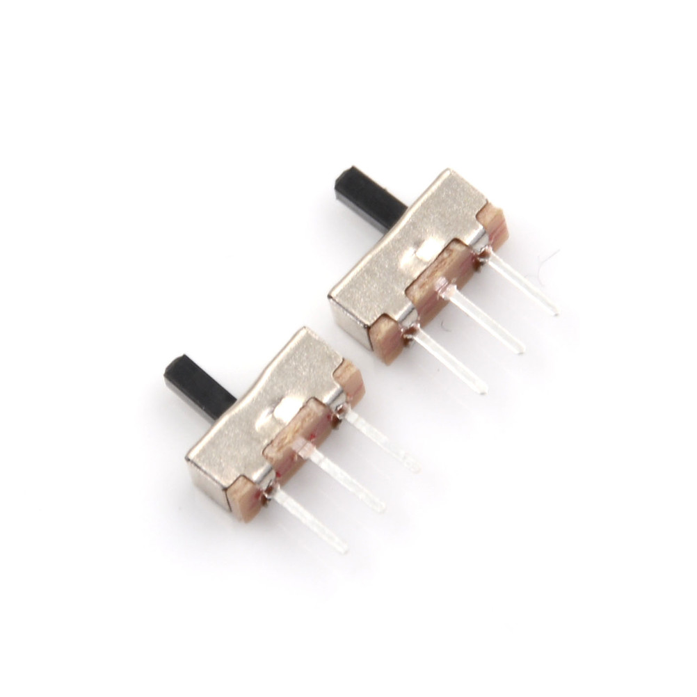 10/20Pcs Interruptor on-off mini Slide Switch SS12D00 SS12D00G3 3pin 1P2T 2 Position toggle switch Handle length:3MM