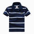 High quality 3-12 year old boy polo shirt short sleeve shirt lapel striped cotton children's T shirt various colors optional