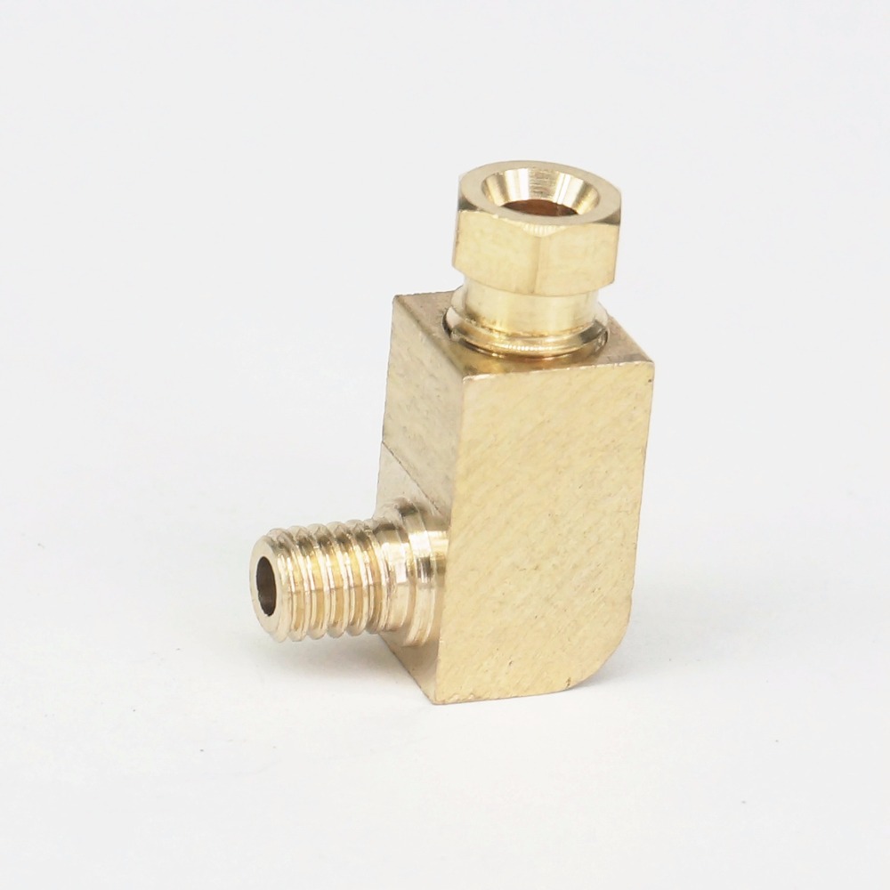 M5 M6 M8 Metric Male x 4mm 6mm OD Tube ELbow Brass Connector Machine Tool Oil Filter Canister Lube Fitting Air
